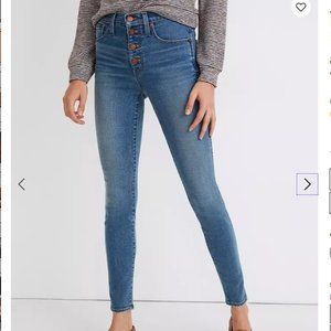 Madewell 9" Skinny Skinny Crop Button Fly 27